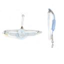 Imagen secundaria del producto Arnés Micky Para Mascotas. Arnés con correa, cuenta con gancho para ajustar y anillo tipo D para fijar la correa. Material: Poliéster Color: Beige, verde, azul, rosado Disponible: Razas pequeñas.