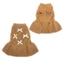 Imagen secundaria del producto Vestido Tejido Con Moños Para Mascotas. Vestido tejido cuello tortuga con moños. Material: Poliéster Color: Rosado, café, azul Disponible: Razas pequeñas y medianas.