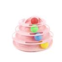 Imagen que muestra el producto Juguete Torre De Pelotas Para Mascotas. Juguete interactivo torre de pelotas, cuenta con aberturas especiales para que su mascota pueda interactuar con las pelotas distribuídas en los distintos niveles. Material: Plástico Color: Verde, rosado, azul Disponible: Razas pequeñas.