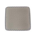 Imagen que muestra el producto Almohadilla De Arena Para Gatos. Tapete recolector para arena con diseño de panal doble capa.  Material: Plástico Color: Disponible en la foto