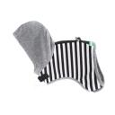 Imagen que muestra el producto Arnes A Rayas  Para Mascotas. Arnés con diseño a rayas tipo capucha, cuenta con hebillas ajustables, broches de seguridad y anillo tipo D para fijar la correa. Material: Poliéster, metal    Color: Rosado, azul, negro, rojo                                                                                Disponible: Razas   pequeñas, mediana, grande. Medidas : TALLA S: CUELLO 30-41 CM TORSO MIN-MAX 41-53 CM PESO MAXIMO – APROX 5-11 KG  TALLA M: CUELLO  40-53 CM TORSO MIN-MAX 56-58 PESO MAXIMO – APROX 11-23 KG, TRAILLA 1,20 CM TALLA L: CUELLO 46-66 CM TORSO MIN-MAX 61-76 CM PESO MAXIMO APROX 23-36 KG TALLA XL: CUELLO 70-81 CM TORSO  MIN-MAX 70-82 CM PESO MAXIMO – APROX 36-50 KG