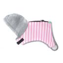 Imagen secundaria del producto Arnes A Rayas  Para Mascotas. Arnés con diseño a rayas tipo capucha, cuenta con hebillas ajustables, broches de seguridad y anillo tipo D para fijar la correa. Material: Poliéster, metal    Color: Rosado, azul, negro, rojo                                                                                Disponible: Razas   pequeñas, mediana, grande. Medidas : TALLA S: CUELLO 30-41 CM TORSO MIN-MAX 41-53 CM PESO MAXIMO – APROX 5-11 KG  TALLA M: CUELLO  40-53 CM TORSO MIN-MAX 56-58 PESO MAXIMO – APROX 11-23 KG, TRAILLA 1,20 CM TALLA L: CUELLO 46-66 CM TORSO MIN-MAX 61-76 CM PESO MAXIMO APROX 23-36 KG TALLA XL: CUELLO 70-81 CM TORSO  MIN-MAX 70-82 CM PESO MAXIMO – APROX 36-50 KG