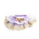 Imagen secundaria del producto Cuello Con Accesorio  Para Mascotas  Talla L. Collar con moño en el centro y cinta de tela ajustable. Talla L. Material: Poliéster Color: morado, rosado, negro, blanco  Disponible: Razas y grandes. Medidas :Talla L Largo30 cm *Ancho12 cm