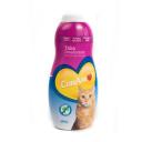 Imagen que muestra el producto Talco Canamor Desodorante Gatos 100 Ml. Talco CanAmor desodorante gatos, elimina hongos y bacterias. Aroma exclusivo a bebé. Presentación: Frasco x 100 g. Disponible: Para gatos de todas las razas y edades.