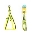 Imagen secundaria del producto Arnés Tejido Reflectivo Con Correa  Talla S. Arnés con correa, cuenta con tejido reflectivo, hebillas ajustables, broche de seguridad y anillos tipo D para fijar la correa. Material: Poliéster, metal     Color: Rojo, naranja, verde, negro, azul                                                           Disponible: Razas pequeñas y medianas Medidas: TALLA S CUELLO 30-41 CM TORSO MIN-MAX 41-53 CM PESO MAXIMO – APROX 5-11 KG, TRAILLA 1,20 CM