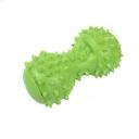 Imagen secundaria del producto Juguete Mancuerna Para Mascotas. Juguete mordedor en forma de maní, cuenta con textura de púas ideal para ayudar con la limpieza de dientes y encías de su mascota. Material: Plástico                                                                       Color: Verde, rosado, amarillo, azul                                                                   Disponible: Razas medianas y grandes