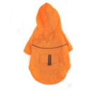 Imagen que muestra el producto Rompe Vientos Para Mascotas. Rompe vientos para mascotas, cuenta con capota, velcro ajustable, malla antitranspirante y tejido reflectivo. Material: Poliéster Color: Azul, naranja, rosado, rojo Disponible: Razas pequeñas.