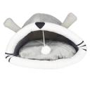 Imagen secundaria del producto Cama Iglú  Para Mascotas. Cama con orejitas tipo iglu para mascotas, cuenta con cojin interno. Material: Poliéster Color: Curuba, gris, verde DIsponible: Razas pequeñas