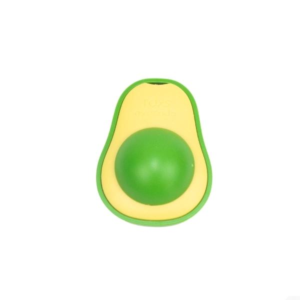 Imagen que muestra el producto Juguete Aguacate Catnip. Juguete aguacate con bola de catnip, cuenta con adhesivo doble para fijar a superficies planas. Material: Plástico Color: Disponible en la foto Disponible: Razas pequeñas