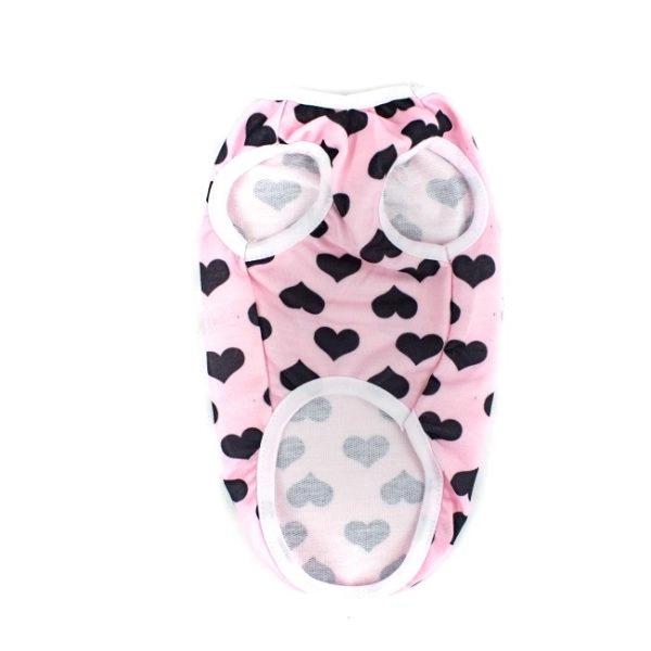 Imagen que muestra el producto Esqueleto Para Mascotas. Esqueleto para mascotas estampado. Frescos y cómodos. Material: Poliéster Color: Blanco, rosado, gris Disponible: Razas pequeñas.