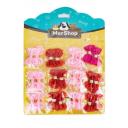 Imagen que muestra el producto Bleaster De Moños Con Cintilla De Metal. Estiliza a tus mascotas con estos hermosos moños. Cuenta con cintilla de alambre cubierta de papel brillante. Material: Tela, metal                                                                                               Presentación: 12 UND                                                                       Disponible: Razas medianas y grandes de pelaje largo.