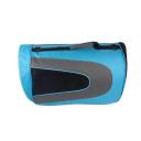 Imagen secundaria del producto Bolso Unicolor Para Mascotas. Guacal de tela con visores laterales en malla, cuenta con tapete y correa. Material: Poliéster Color: Rosado, azul Disponible: Razas pequeñas