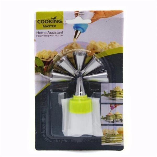 Imagen que muestra el producto Set De Repoteria. Set boquillas y manga de repostería. Material: Metal