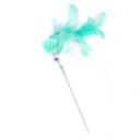 Imagen secundaria del producto Juguete Palo Con Plumas Para Mascotas. Caña para mascotas con bolita de felpa y plumas. Material: Poliéster, plástico, plumas  Color: Azul, amarillo, rosado, morado, verde  Disponible: Razas pequeñas
