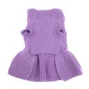 Imagen secundaria del producto Vestido Tejido Botones De Corazón. Vestido unicolor cuello tortuga. Material: Poliéster Color: Rojo, rosado, morado Disponible: Razas pequeñas y medianas.