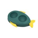 Imagen secundaria del producto Comedero Pez Para Mascotas. Comedero doble con diseño de pez, cuenta aletas extraíbles. Material: Plástico Color: Verde, azul, morado Disponible: Razas pequeñas. Medidas: Largo 35 cm * Ancho 23,5cm*Alto 6cm