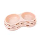 Imagen secundaria del producto Comedero Dos Compartimentos Para Mascotas. Comedero doble, cuenta con orificios en los costados. Material: Plástico    Color: Verde, rosado, azul                                                                                                Disponible: Razas pequeñas.  Medidas: Pequeño Largo 25,5 cm * Ancho 14 cm Alto 5 cm   Mediano: Largo 33,5 cm * Ancho 18cm Alto 6cm