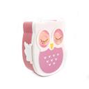 Imagen secundaria del producto Porta Comida Buho. Portacomida buho con cubiertos. Material: Plástico Color: Azul, verde, rosado.