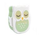 Imagen secundaria del producto Porta Comida Buho. Portacomida buho con cubiertos. Material: Plástico Color: Azul, verde, rosado.