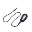 Imagen secundaria del producto Correa Redonda Con  Tejido Reflectivo. Correa con tejido reflectivo, mango cómodo y gancho para fijar al arnés o collar. Material: Poliéster, metal                                                                                              Color: Azul, negro, verde, rosado, morado, rojo                                              Disponible: Razas pequeñas.