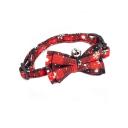 Imagen secundaria del producto Collar Para Mascotas  Talla Xs. Collar con moño decorativo, cuenta con estampado navideño, cascabel, hebilla ajustable, broche de seguridad y anillo tipo D para fijar la correa. Material: Poliéster, metal Color: Rojo, verde                                                                                             Disponible: Razas pequeñas. Medidas: Largo 34 cm * Ancho 1 cm