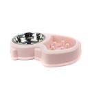 Imagen secundaria del producto Comedero Antireflujo Con Bowl Removible Para Mascotas. Comedero con sistema antireflujo, cuenta con plato removible. Material: Plástico, acero inóxidable Color: Verde, rosado, azul Disponible: Razas pequeñas. Medidas: Largo 30,7 cm * Ancho 22,5cm Alto 5,3cm