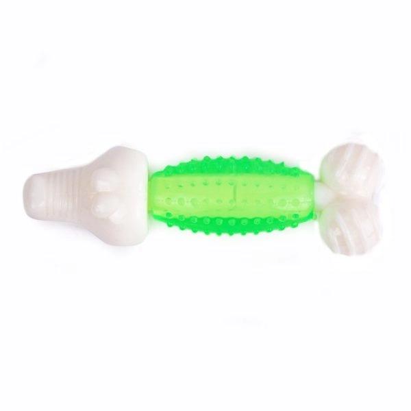 Imagen que muestra el producto Juguete Mordedor Cocodrilo Para Mascotas. Juguete mordaza cocodrilo macizo. Material: Plástico Color: Azul, verde Disponible: Razas pequeñas y medianas