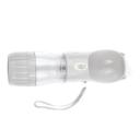 Imagen secundaria del producto Comedero Y Bebedero Para Mascotas. Bebedero portatil, cuenta con interruptor que al ser oprimido ira expulsando el agua, base removible para guardar snacks y cordón de tela para mejorar su transporte. Material: plástico   Color: Rosado, amarillo, morado, gris                                                  Disponible: Razas pequeñas Medidas: Largo 22cm*Ancho 8cm