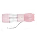 Imagen secundaria del producto Comedero Y Bebedero Para Mascotas. Bebedero portatil, cuenta con interruptor que al ser oprimido ira expulsando el agua, base removible para guardar snacks y cordón de tela para mejorar su transporte. Material: plástico   Color: Rosado, amarillo, morado, gris                                                  Disponible: Razas pequeñas Medidas: Largo 22cm*Ancho 8cm