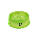 Imagen secundaria del producto Comedero Redondo Estampado Mediano. Comedero para mascotas redondo, cuenta con estampado en los costados.  Material: Plástico                                                                                              Color: Verde, azul, naranja                                                                        Disponible: Razas pequeñas y medianas.