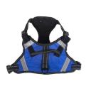 Imagen que muestra el producto Pechera De Mascotas. Pechera anti-tirones para mascotas, cuenta con tejido reflectivo, hebillas ajustables y broches de seguridad. Material: Poliéster Color: Azul, negro, rojo, morado, rosado  DIsponible: Razas pequeñas, medianas y grandes