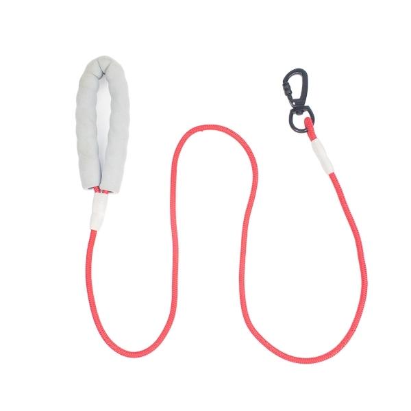 Imagen que muestra el producto Correa Mascotas Con Mosquetón De Seguridad. Correa redonda para mascotas, cuenta con mosquetón con pieza de seguridad. Material: Poliéster Color: Rosado, vinotinto, lila, azul, gris Disponible: Razas pequeñas, medianas y grandes