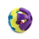 Imagen secundaria del producto Juguete Pelota Con Cascabel Para Mascotas. Pelota maciza con cascabel. Material: Plástico  Color: verde con naranja, azul con morado Disponible: Razas pequeñas y medianas