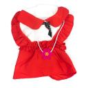 Imagen que muestra el producto Vestido Flor Para Mascotas. Vestido tipo muñeca para mascotas, cuenta con velcro ajustable. Material: Poliéster Color: Rosado, azul Disponible: Razas pequeñas