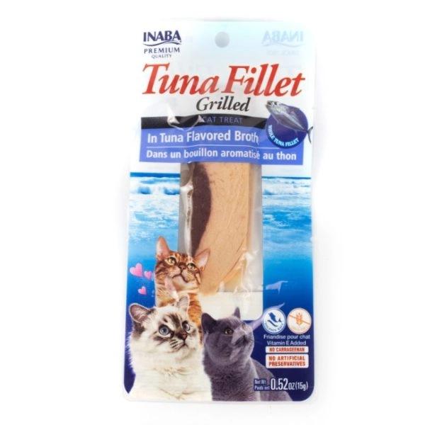 Imagen que muestra el producto Filete De Atún Azul, Lila, Verde De 15G. Filete de atún extra tierno en caldo con sabor a atún. Ingredientes: Atún, caldo natural con sabor a atún, suplemento de vitamina E, extracto de té verde.  Presentación: 15gr Disponible: Para gatos de todas las razas.