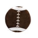 Imagen que muestra el producto Frisbee Para Mascotas. Frisbee con diseño de balón, cuenta con una cubierta de felpa y sonido interno. Material: Poliéster Estampado: Pelota futbol, pelota futbol americano.  Disponible: Razas pequeñas y medianas.