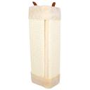 Imagen secundaria del producto Rascador Esquinero. Rascador para adaptar a las esquinas de los muebles, cuenta con tornillos y chazos para asegurar. Material: poliéster, cabuya Color: Café, beige, gris