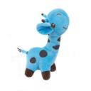 Imagen que muestra el producto Juguete De Tela Jirafa Para Mascotas. Juguete de felpa jirafa para mascotas cuenta con sonido interno. Material: Poliéster                                                                                                                                                                                                          Color: Morado, azul                                                                                                                                                                                                               Disponible: Razas medianas.