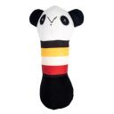 Imagen que muestra el producto Juguete Felpa Para Mascotas. Juguete de felpa con sonido interno. Material: Poliéster Color: Amarillo, azul, blanco Disponible: Razas medianas