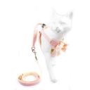 Imagen secundaria del producto Pechera A Cuadros Para Mascotas. Pechera con correa, cuenta con moño en el centro, gancho para ajustar a la medida y anillos para fijar la correa.  Material: Poliéster, metal     Color: Rosado, azul, verde, beige, amarillo.                                                                  Disponible: Razas pequeñas. Medidas:TALLA S: CUELLO 30-41 CM TORSO MIN-MAX 41-53 CM PESO MAXIMO – APROX 5-11 KG, TRAILLA 1,20 CM TALLA M: CUELLO  40-53 CM TORSO MIN-MAX 56-58 PESO MAXIMO – APROX 11-23 KG, TRAILLA 1,20 CM