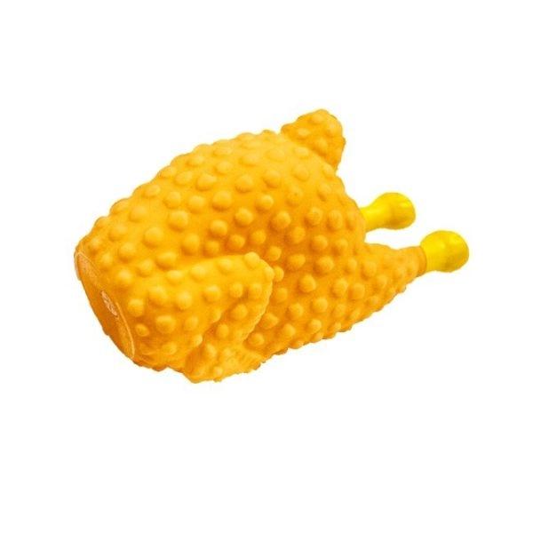 Imagen que muestra el producto Juguete Pollo Para Mascotas. Juguete pollo chillón. Material: Plástico Color: Disponible en la foto  Disponible: Razas pequeñas y medianas.