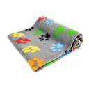 Imagen que muestra el producto Mantas Para Mascotas. Mantas para mascotas ideal para brindarle un abrigo confortable en todo momento. Material: Poliéster Color: Negro, gris, azul, rosado, morado, blanco Disponible: Razas pequeñas
