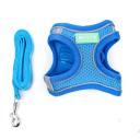 Imagen secundaria del producto Pechera Con Correa Para Mascotas. Pechera con correa, cuenta con tejido reflectivo, velcro ajustable, broche de seguridad y anillo tipo D para fijar la correa. Material: Poliéster, metal      Color:  Rojo, rosado, azul, negro, gris                                                                                                     Disponible: Razas pequeñas Medidas: TALLA S CUELLO 30-41 CM TORSO MIN-MAX 41-53 CM PESO MAXIMO – APROX 5-11 KG, TRAILLA 1,20 CM TALLA M: CUELLO  40-53 CM TORSO MIN-MAX 56-58 PESO MAXIMO – APROX 11-23 KG, TRAILLA 1,20 CM TALLA L: CUELLO 46-66 CM TORSO MIN-MAX 61-76 CM PESO MAXIMO APROX 23-36 KG, TRAILLA 1,20 CM TALLA XL: CUELLO 70-81 CM TORSO  MIN-MAX 70-82 CM PESO MAXIMO – APROX 36-50 KG, TRAILLA 1,20 CM