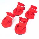 Imagen secundaria del producto Zapatos De Tela Para Mascotas. Zapatos para mascotas, cuenta con malla antitranspirante, velcro ajustable y almohadillas impermeables. Talla 4, Talla 5 Material: Poliéster                                                  Color: Verde, rojo, rosado, negro, azul                                                                   Disponible: Razas pequeñas. TALLA 4 : Largo 5.5cm * Ancho 5cm  TALLA 5 :Largo 5.5cm * Ancho 4cm