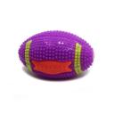 Imagen secundaria del producto Pelota Beisbol Chillona Para Mascotas. Juguete con diseño de pelota de futbol americano, cuenta con textura de púas, sonido y luz led interna. Material: Caucho                                                                                                      Color: Rosado, amarillo, azul, naranja, morado                                                                                   Disponible: Razas pequeñas y medianas.