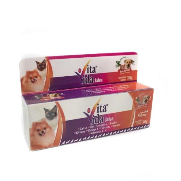 Imagen que muestra el producto Vita Vida Jalea Natural Freshly. Suplemento alimenticio Producto diseñado especialmente para mascotas con materiales seguros y de alta calidad.