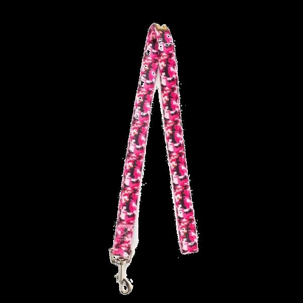 Imagen que muestra el producto Correa Plana Con Estampado Para Mascotas. Correa plana para mascotas. Material: Poliéster, metal Estampado: Paw Patrol, perritos, azul militar, rosa militar. Disponible: Razas pequeñas, medianas y grandes.