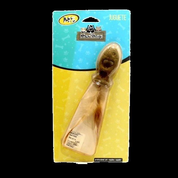 Imagen que muestra el producto Catnip Pez Con Plumas Para Mascotas. Juguete catnip en forma de pez, cuenta con plumas en la parte inferior. Material: Catnip, plumas                                                                                                                     Color: Verde                                                                                                                                    Disponible: Razas pequeñas.